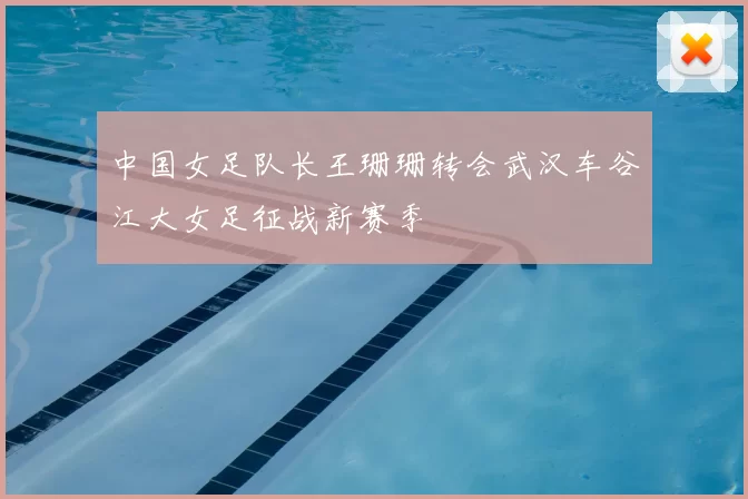 中国女足队长王珊珊转会武汉车谷江大女足征战新赛季