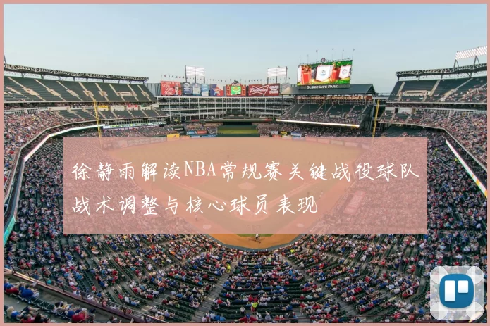 徐静雨解读NBA常规赛关键战役球队战术调整与核心球员表现